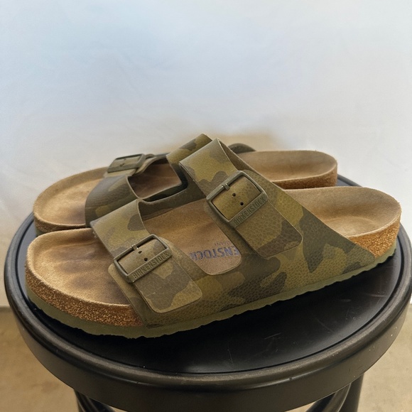 Birkenstock Arizona Soft Footbed Birko Flor Dessert Camo Size 45 - Picture 1 of 10
